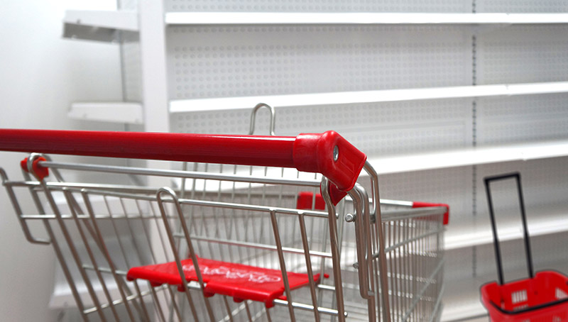 Coches y canastas de compras